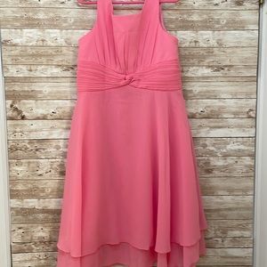 Girls, lightweight pink sleeveless dress
